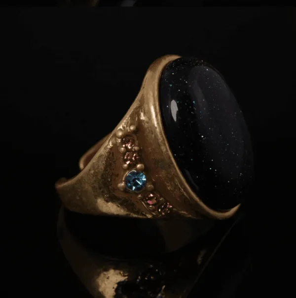 Gorgeous Vintage - Style Open - End Cat's - Eye Ring for Women