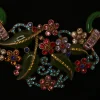 Vintage Floral Heavy - work Necklace