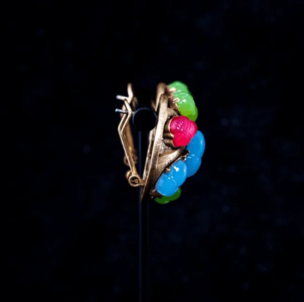Gorgeous Vintage - style Colorful Corn - inspired Jelly Earrings