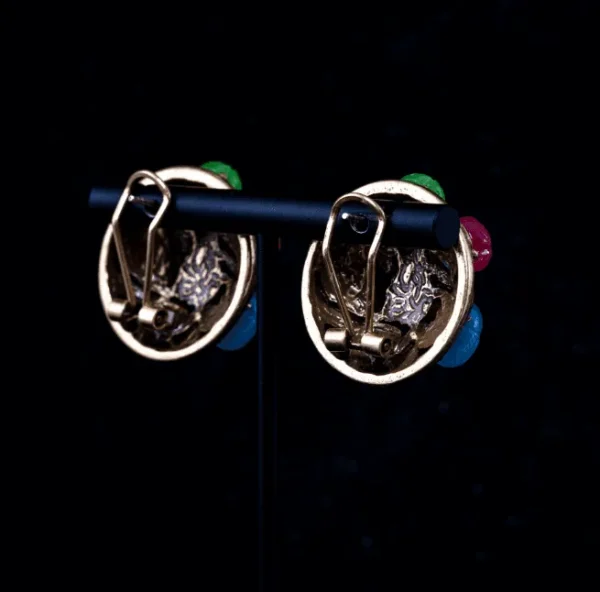 Gorgeous Vintage - style Colorful Corn - inspired Jelly Earrings