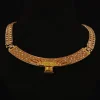 Exquisite Copper Alloy Fan - Shaped Retro Necklace