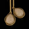 Delicate Drop - Shaped Pendant Earrings