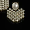 Pearl Cluster Stud Earrings