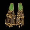 Natural Stone Tassel Earrings