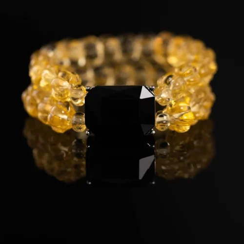 Exquisite Glass Bead Bracelet