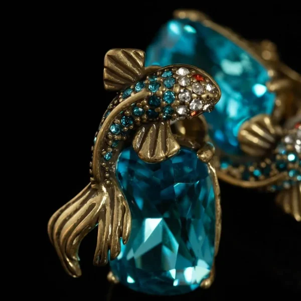 Vintage Fish - Shaped Clip Earrings