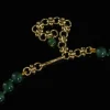 Emerald - Green Natural Stone and Pearl Necklace
