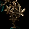 Floral - Inspired Gold - Tone Earrings