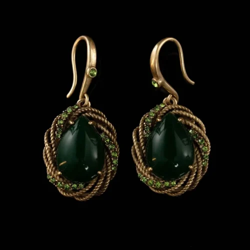 Teardrop - Shaped Pendant Earrings