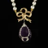 Vintage - Style Pearl Beaded Necklace