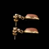 Vintage - Inspired Natural Stone Bow Earrings