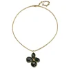 Vintage - Style Floral Pendant Necklace
