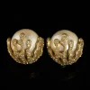 Vintage - Inspired Pearl & Rhinestone Earrings
