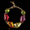 Colorful Gemstones Vintage Court - Style Bracelets