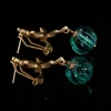 Floral - Inspired Gold - Tone Earrings