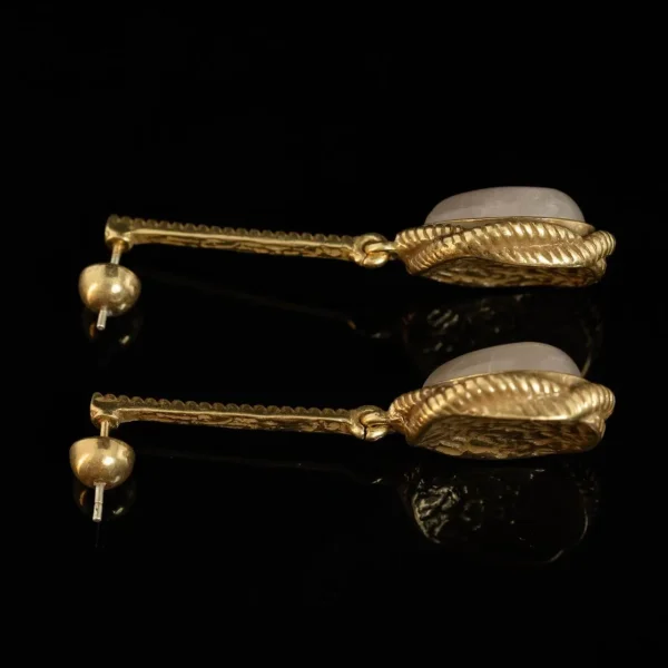 Delicate Drop - Shaped Pendant Earrings