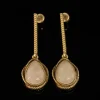 Delicate Drop - Shaped Pendant Earrings