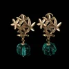 Floral - Inspired Gold - Tone Earrings