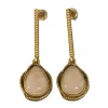 Delicate Drop - Shaped Pendant Earrings