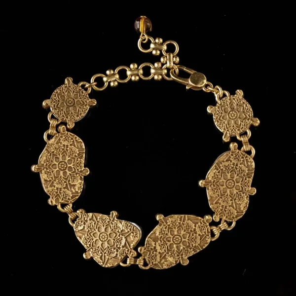 Colorful Gemstones Vintage Court - Style Bracelets