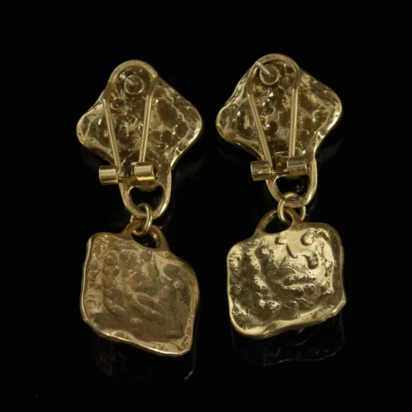 Copper Alloy Diamond - Shaped Earrings