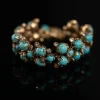 Patina Gold Turquoise Bracelet
