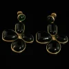 Black Floral Earrings