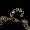 Patina Gold Turquoise Bracelet