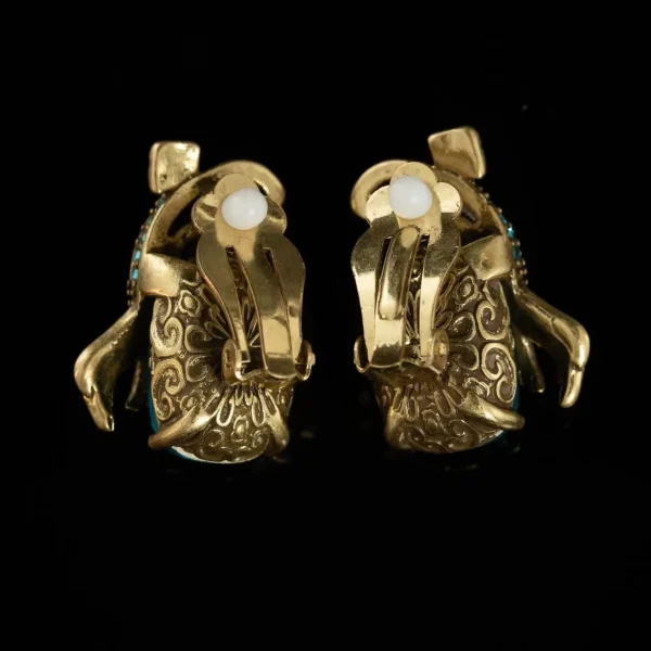 Vintage Fish - Shaped Clip Earrings