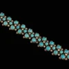 Patina Gold Turquoise Bracelet