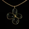 Vintage - Style Floral Pendant Necklace
