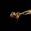 Fusion of Elegance Cross Brooch Necklace