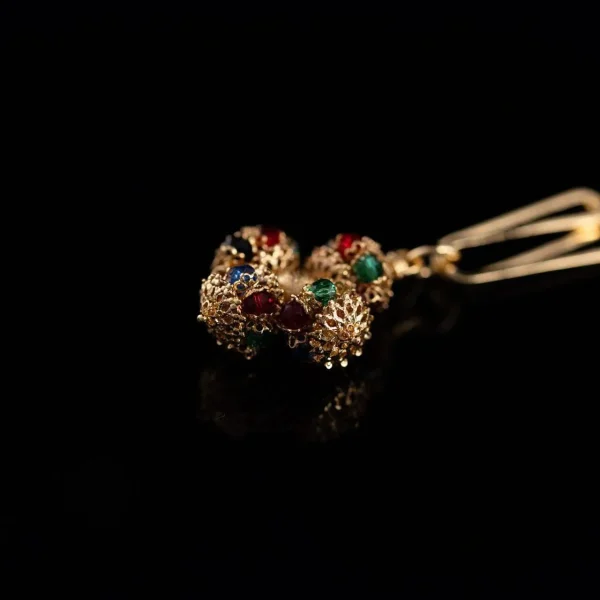 Fusion of Elegance Cross Brooch Necklace
