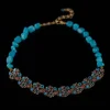 Vintage Gold - Distressed Floral Necklace