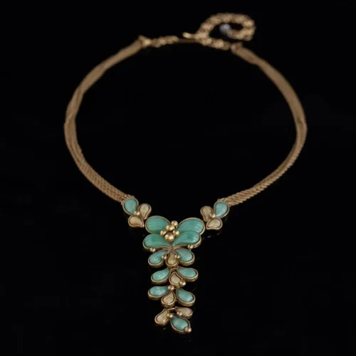 Colorful Petal - Shaped Necklace