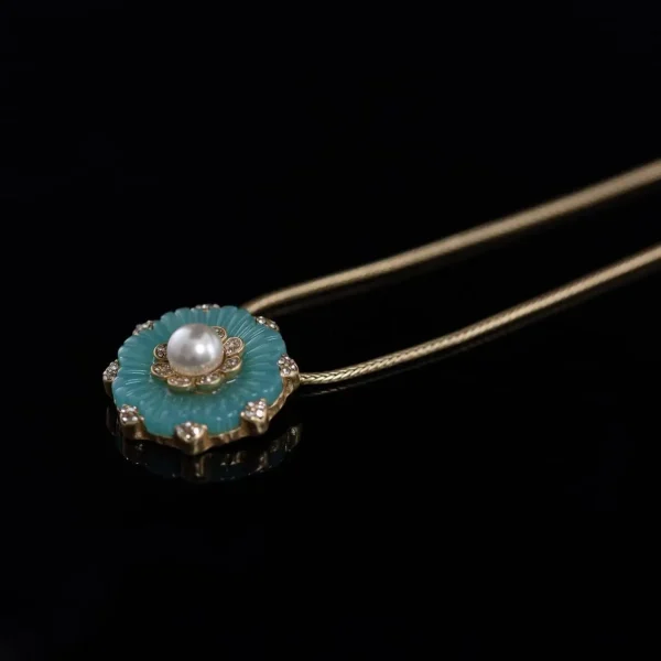 Vintage Copper - Alloy Flower Necklace