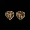 Vintage Heart - Shaped Earrings
