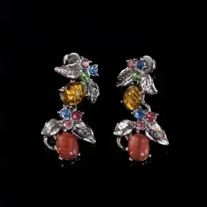 Exquisite Vintage - style Rhinestone - encrusted Drop Earrings