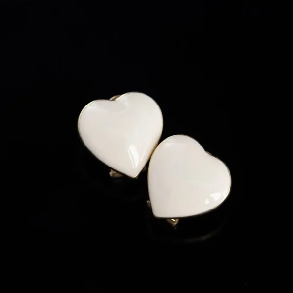 Vintage Heart - Shaped Earrings