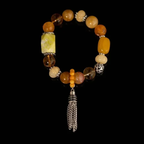 Vintage Natural Stone Agate Bracelet