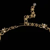 Natural Stone & Pearl Bow - Accent Necklace