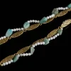 Enamel Natural Stone Necklace