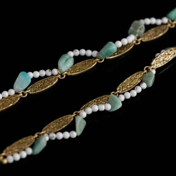 Enamel Natural Stone Necklace