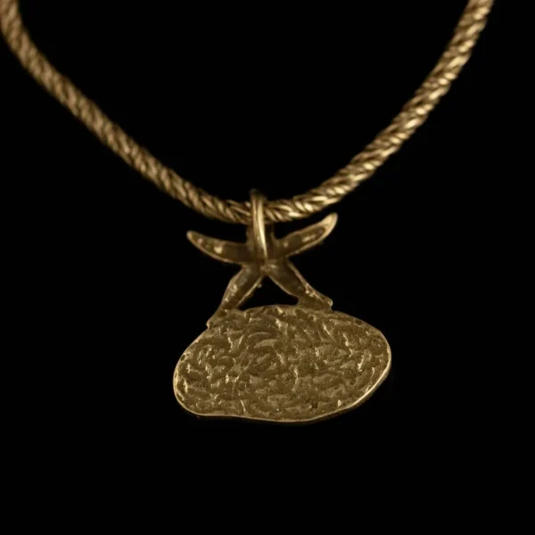Retro - Gold Natural Stone Necklace