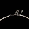 Natural Stone White Crystal Beaded Necklace