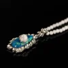 Natural Stone White Crystal Beaded Necklace