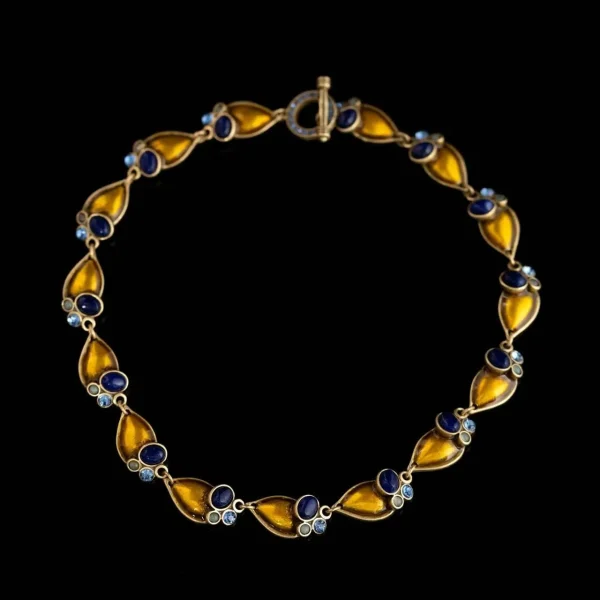 High - End Elegant Natural Stone & Enamel Necklace