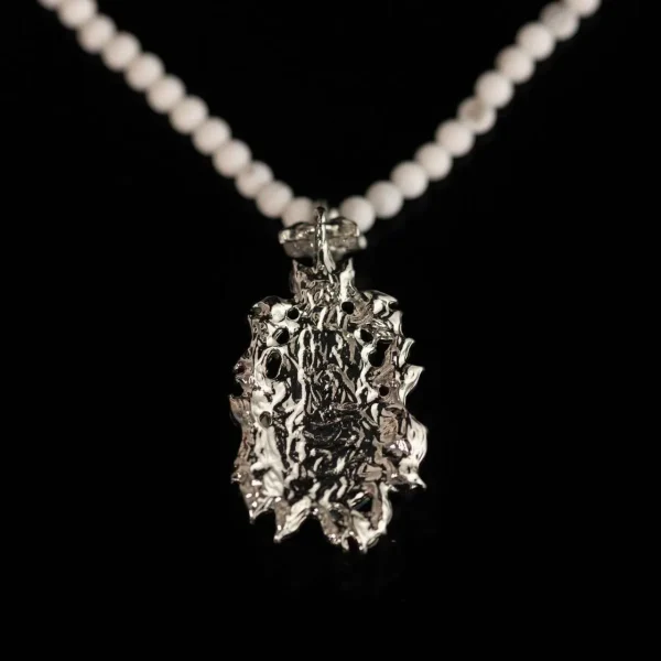 Natural Stone White Crystal Beaded Necklace