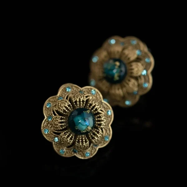 Vintage - Inspired Artistry Floral Earrings