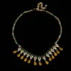 Colorful Beaded Necklace with Zircons